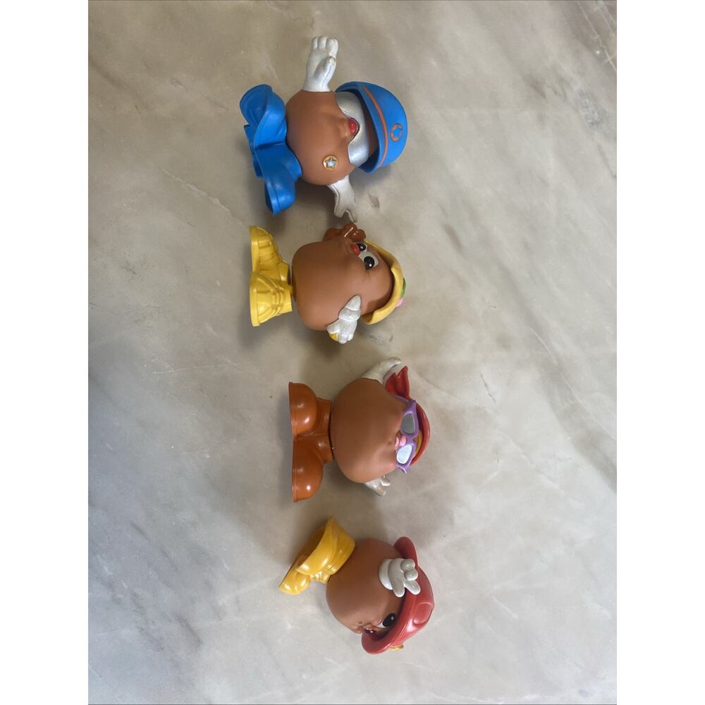 1986-1987 McDonalds Happy Meal Toy Potato Head Kids 4 Figures With Accessories